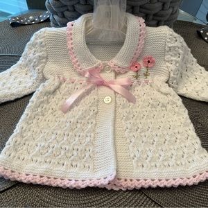 Hand Knitted Baby Dress